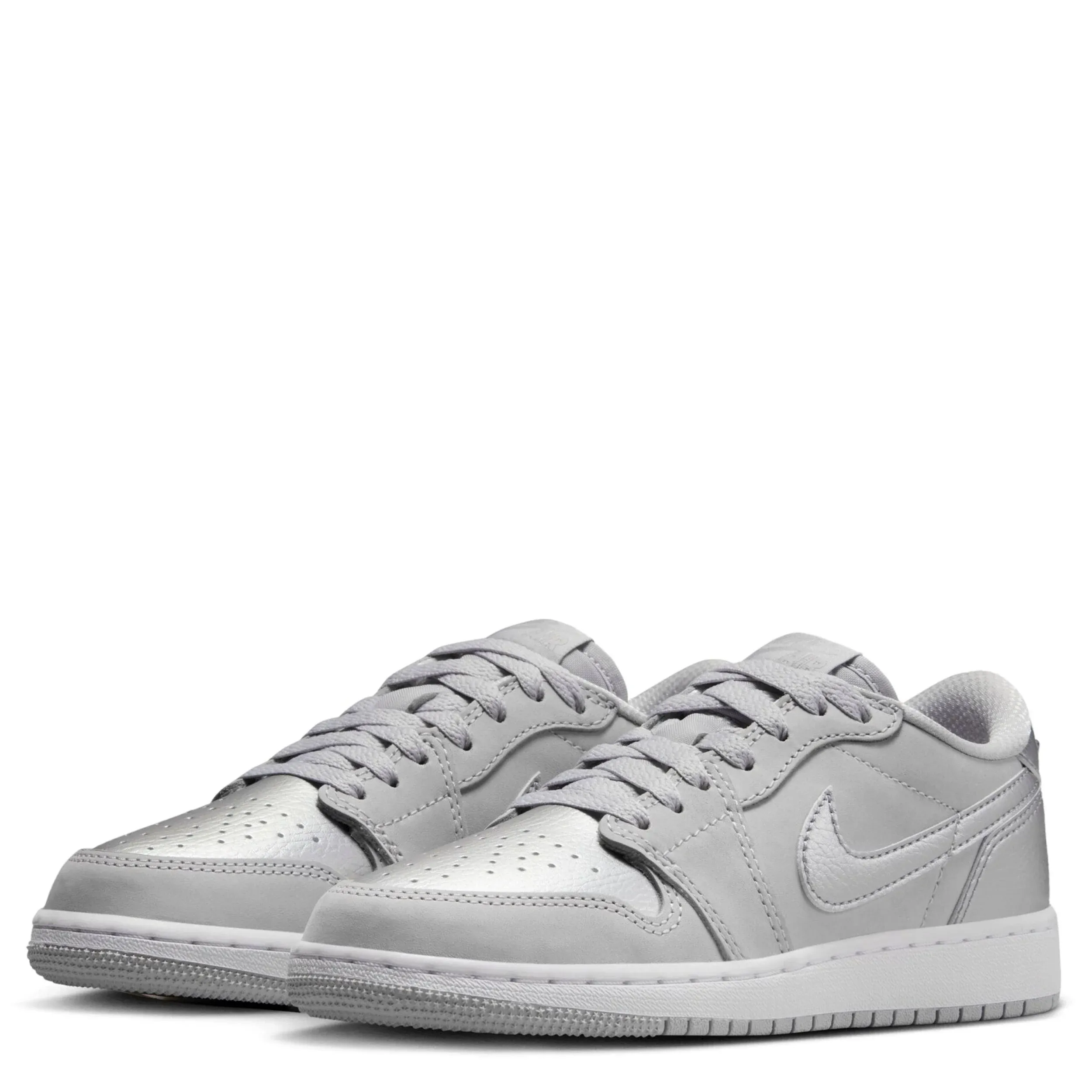 Jordan Big Kid's 1 Retro Low OG Neutral Grey/Metallic Silver (CZ0858 002)