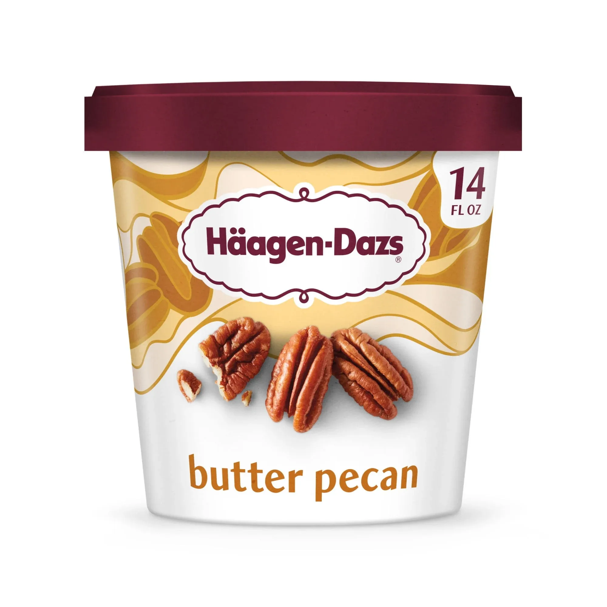 HAAGEN-DAZS Butter Pecan Ice Cream 14 fl. oz. Carton