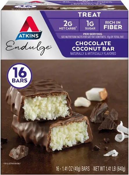 Atkins Endulge Chocolate Coconut Bar (7.05 oz)