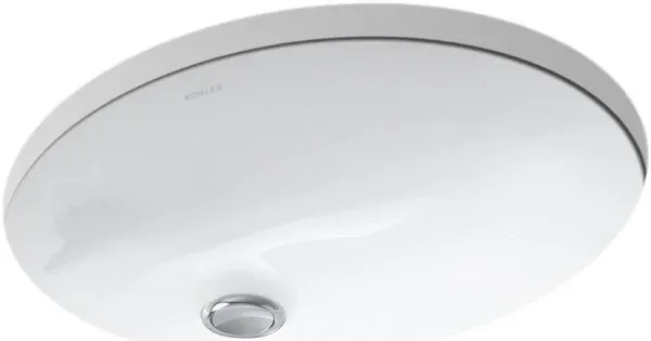 Kohler Caxton Undermount Bathroom Sink - White (K-2209-0)