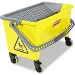 Rubbermaid Commercial Mop Bucket with Press Wring, Suitable for Microfiber Fl...