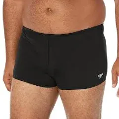 Speedo Men&#039;s Endurance+ Square Leg Swim Shorts - Black - 30