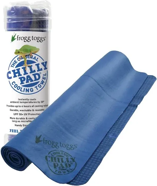 Frogg Toggs Chilly Pad Cool Towel Color Blue CP100-02 NIP