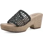 CLIFFS BY WHITE MOUNTAIN Women's Biankka Platform Woven Slide Sandal