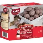 Katz Donut Holes, Gluten-Free, Glazed Chocolate - 6 oz