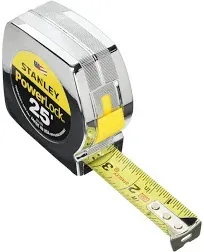 STANLEY Tape Measure, Chrome, 25-Foot (33-425)