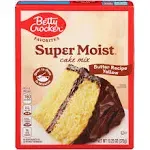 Betty Crocker Super Moist Recipe Cake Mix, Butter Yellow (13.25 oz)