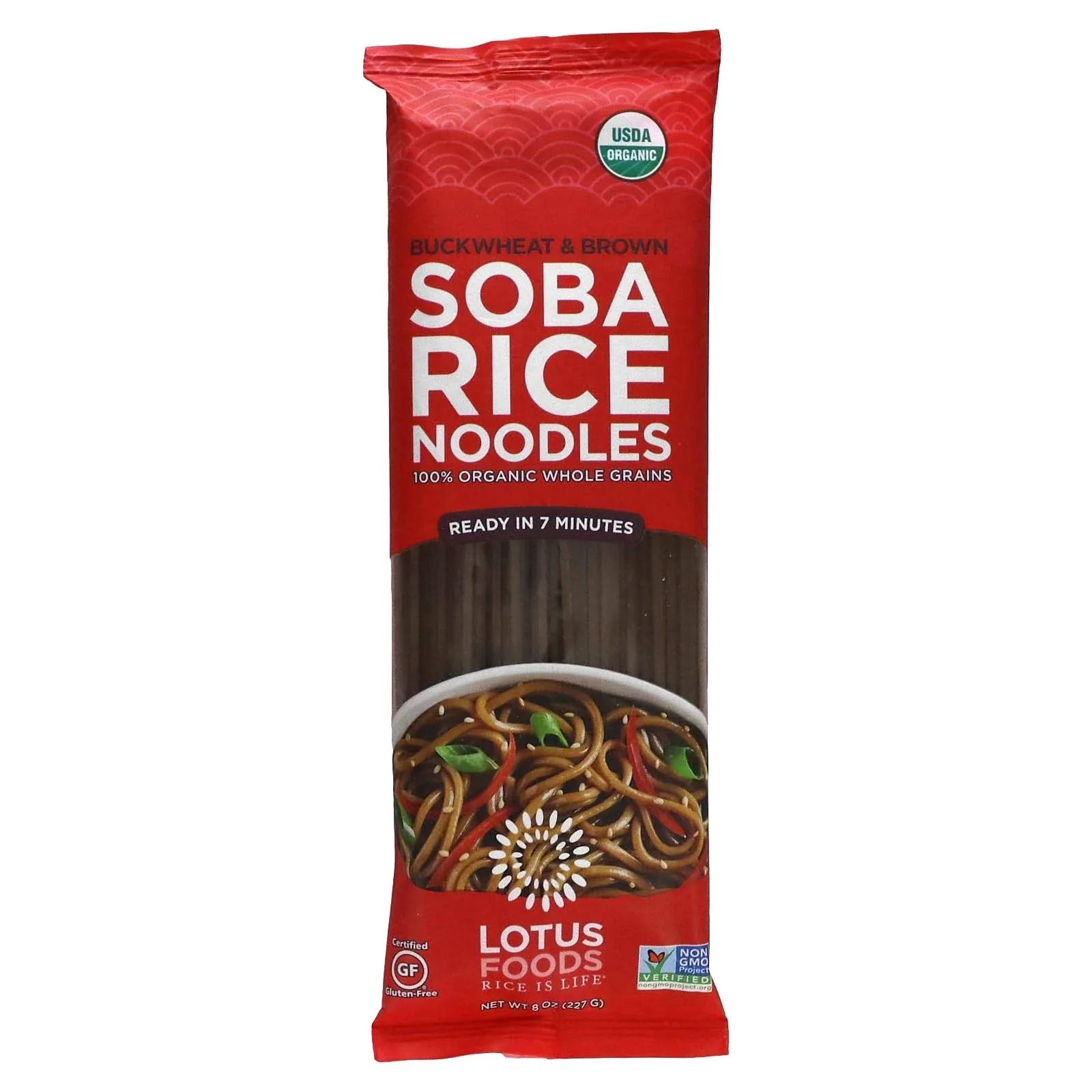 Lotus Foods Organic Buckwheat & Brown Soba Rice Noodles 8 oz