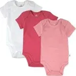 Honest Baby Clothing Gender Neutral Organic Cotton Short Sleeve Bodysuits - 3 Pack