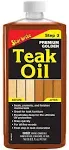 Premium Teak Oil - Wood Protection - UV Protection - Versatile Use - Made in USA