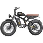 Freego Electric Bike for Adults, Dual Motor & Dual Battery, 2000W/48V/40Ah/55Ah, 20"x4.0" Fat Tires Off Road Electric Bicycle with Removable Battery, 34MPH&68/103 Miles Long Range E Bike UL Certified