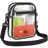 USPECLARE Clear Purse Stadium Clear Messenger Bag Stadium Approved for Men Women Clear CrossBody Bag