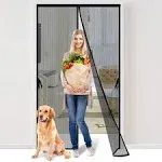 Iduontis Magnetic Screen Door - Fit for Door size:36 x 82 inch, Screen Itself Size:38"x83", Hands Free Mesh Partition,Heavy Duty Curtain Keeps Bugs