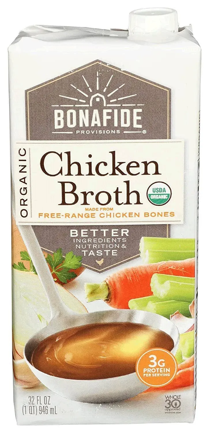 Bonafide Provisions Broth, Organic, Chicken - 32 fl oz