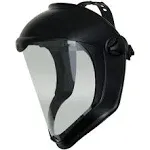 Honeywell Uvex Bionic Face Shield, Hardcoat/Antifog, Clear/Black Matte