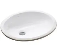 Kohler Caxton 17" Oval Undermount Bathroom Sink White