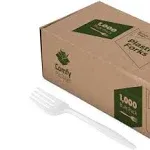 1000 Pack Plastic Tea Spoons Lightweight - White (Formerly Comfy Package)