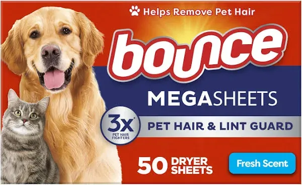 Bounce 40 Count Fresh Scent Pet Dryer Sheets