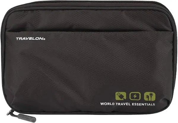 Travelon World Travel Essentials Tech Organizer, Gray Heather