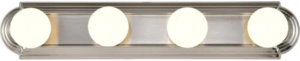 Four Light Vanity Racetrack Style-24 Inches Wide by 4.75 Inches High