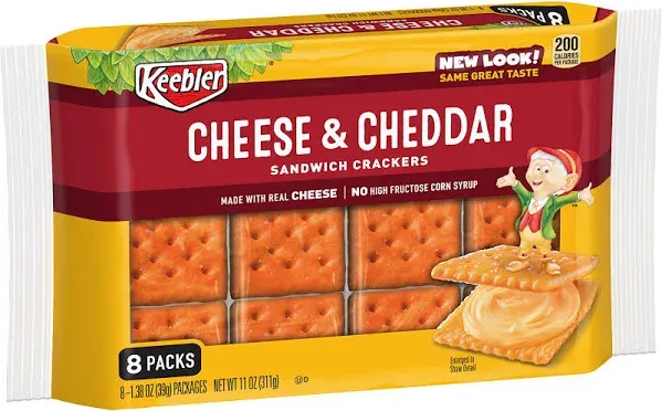 Keebler Cheese and Cheddar Sandwich Crackers