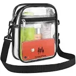 Unisex - Transparent Messenger Bag Black