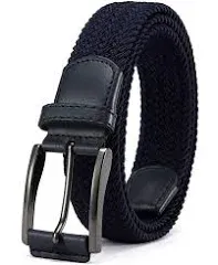 CHAOREN Mens belt - Braided Stretch Golf Belt for Men 1 3/8"- Gift for Golf Pants Casual Shorts Jeans