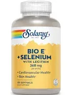 Solaray Bio E with Selenium 120 Softgel