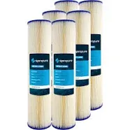 SpiroPure SP-EC1-20BB 20x4.5 Pleated Cellulose Polyester Filter 1 Micron