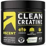 Ascent Clean Creatine Monohydrate Powder