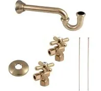 Kingston Brass KPK107P Plumbing Supply Kit Brushed Brass Parts Only Not Complete