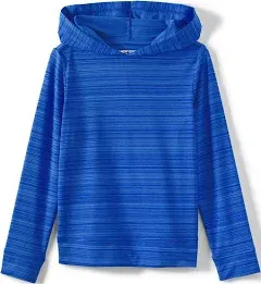 LANDS' END Kids UPF 50 Sun Protection Hoodie Blue Youth 18-20 Women'sXSmall