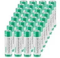 Enegitech AA Lithium Battery, Double A Non-Rechargeable Battery 1.5V 3000mAh Battery for Blink Camera, Trail Camera 24 Pack AA-24P