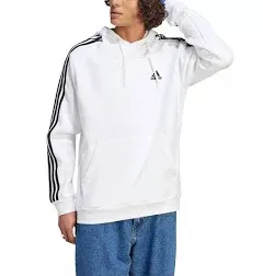 Sudadera con capucha Adidas Essentials polar 3 bandas para hombre-