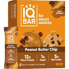 Nutrient-Packe<wbr/>d Brain &amp; Body Protein Bars - Low Sugar, High Fiber (12 Bars)