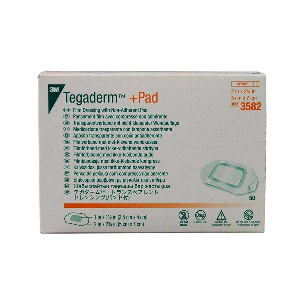 3M Tegaderm Film Dressing with Non Adherent Pad