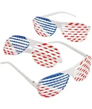 Fun Express Patriotic Shutter Shading Glasses