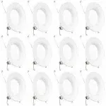 Sunco Lighting 5/6&#034; LED Recessed Downlight Lamp (Pack of 12) 4000k Cool White