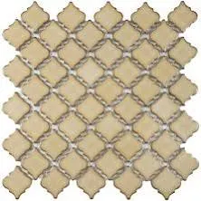 Merola Tile Mosaic 12-3/8&#034; x 12-1/2&#034; Porcelain Brownstone (10.96-Sq-Ft Case)