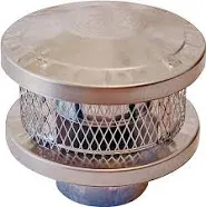 NEW AMERICAN METAL AMERI-TEC 8HS-RCS 8 INCH CHIMNEY STOVE ROUND VENT CAP 6846091