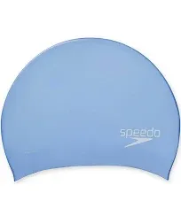  Silicone Long Hair Swim Cap Speedo Black