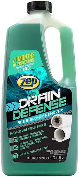 Zep Drain Care Build Up Remover - 0.5 gal jug