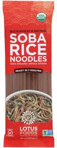 Lotus Foods Organic Buckwheat Brown Soba Rice Noodles