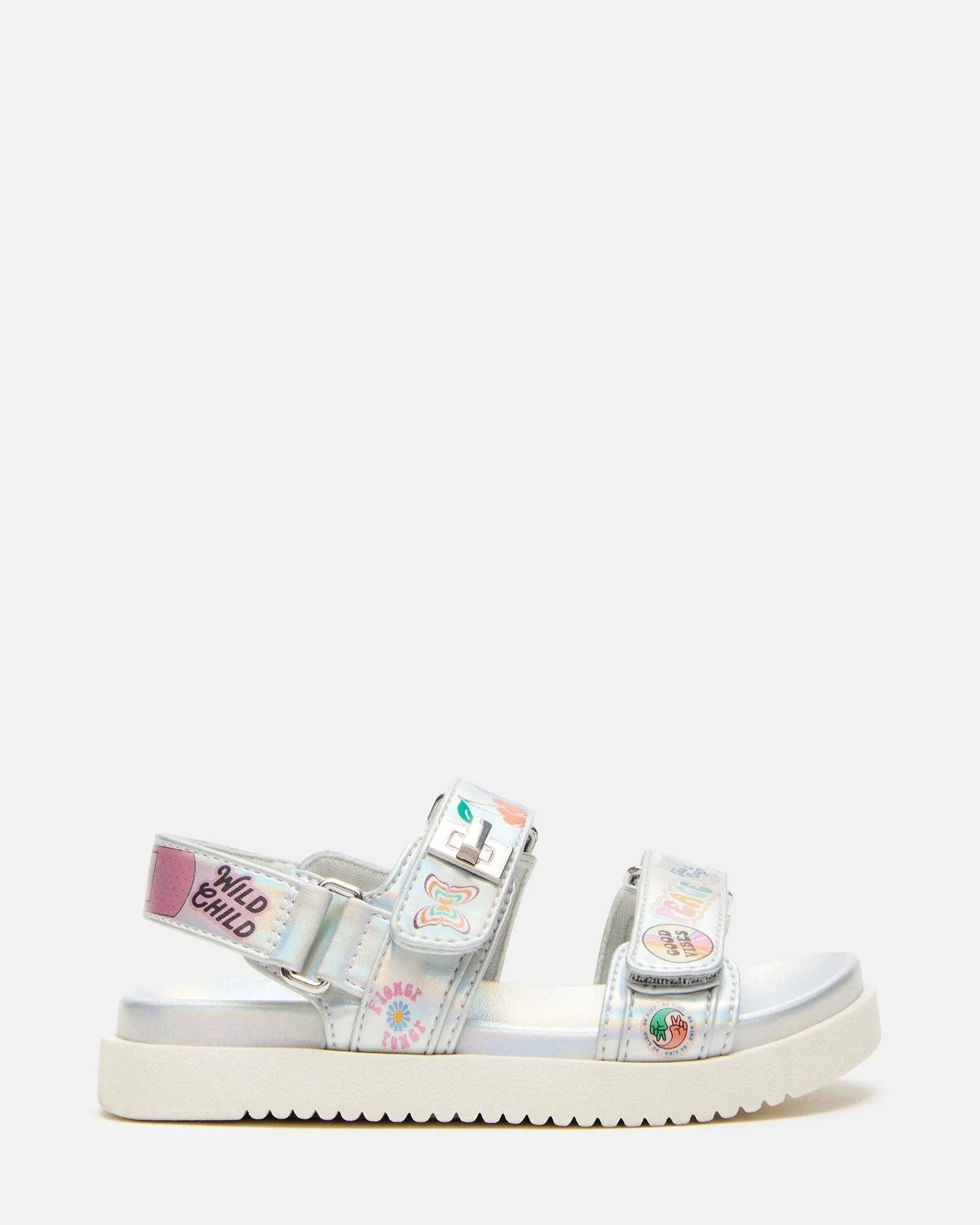 Steve Madden Kids' TMonar Slingback Sandal in Silver Multi