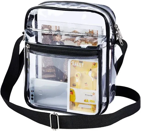 Clear Purse Stadium Clear Messenger Bag Stadium Approved for Men and Women Cl...