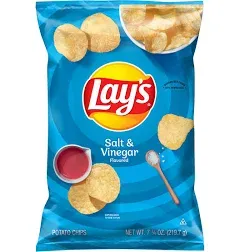 Lay's Salt & Vinegar Flavored Potato Chips, 1.5 Ounce (Pack of 8)