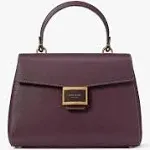 Kate Spade New York Katy Medium Leather Top Handle Crossbody - Deep Cherry