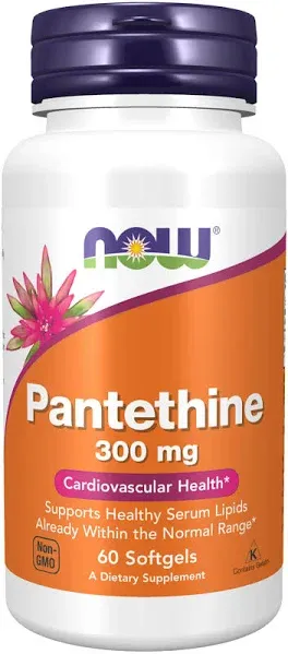 Now Pantethine 600 mg 60 Softgels  