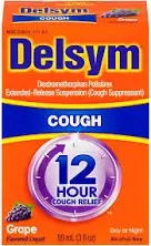 Delsym 12 Hour Cough Relief, Orange Flavor, 3 fl oz