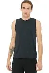 Bella + Canvas 3483 unisex Jersey Muscle Tank - Dark Grey Heather - XS